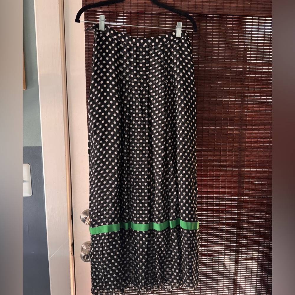 Vintage Neiman Marcus Polka Dot midi skirt